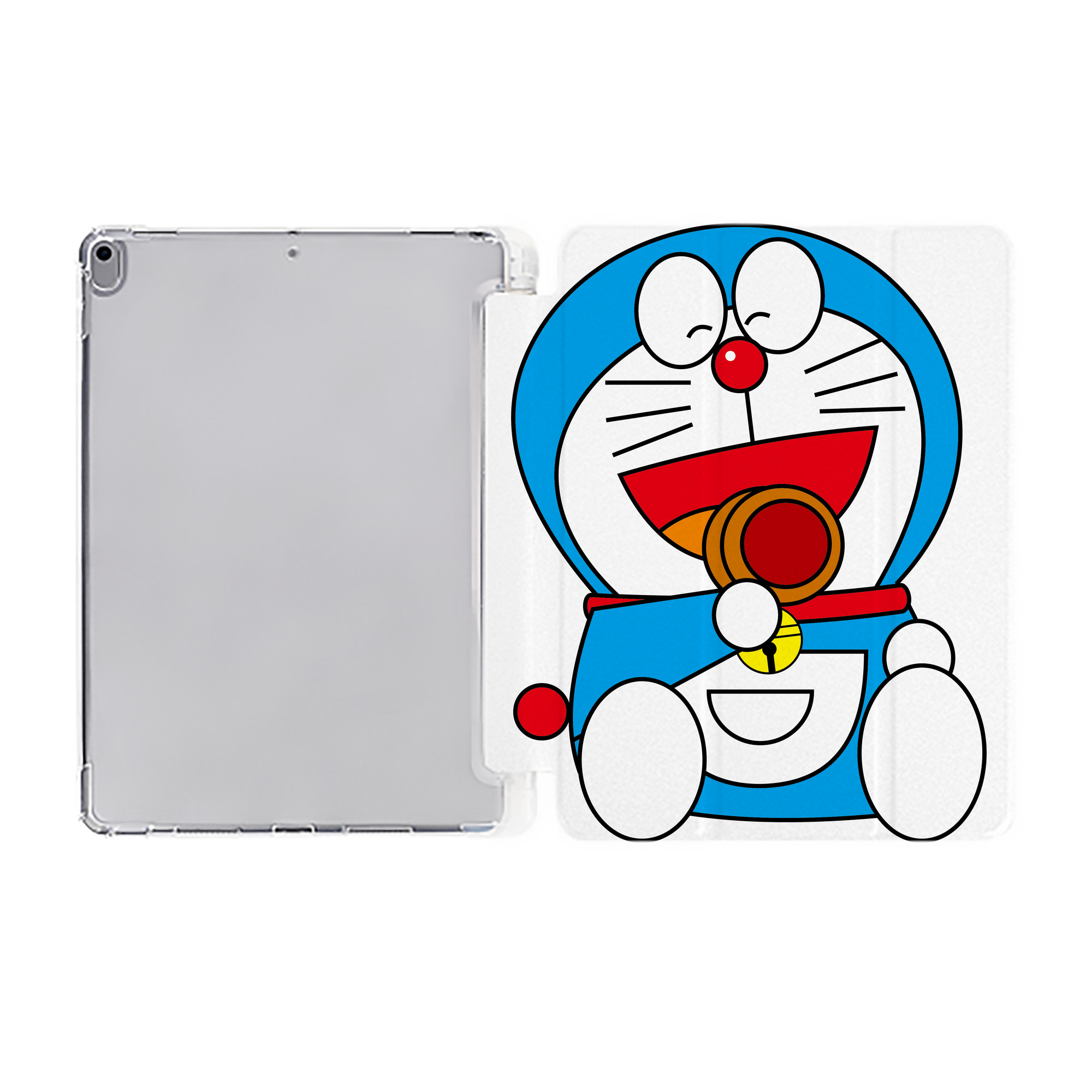 （画像用） ドラえもん Doraemon IPad ケース ペン収納付き 三つ折りスタンド PUレザー×シリコン 対応機種9.5/10.5/10.9インチ